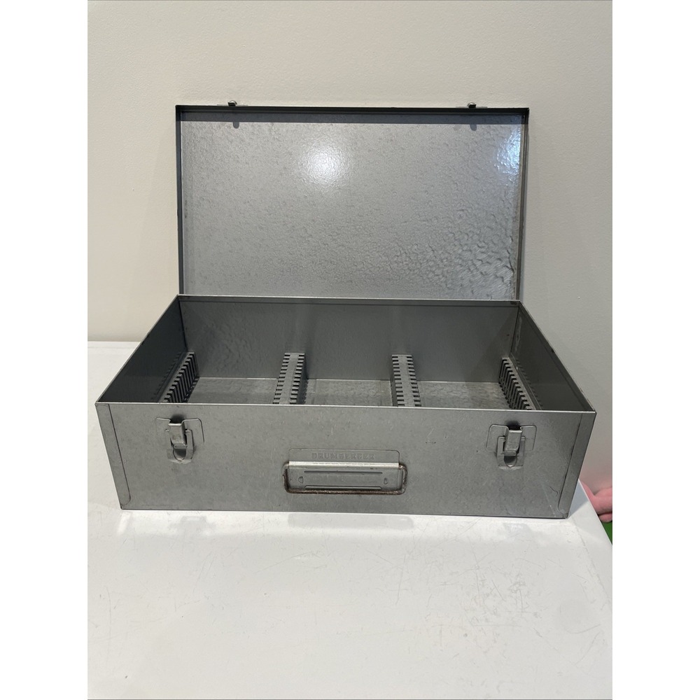 Brumberger Metal Slide Storage Box